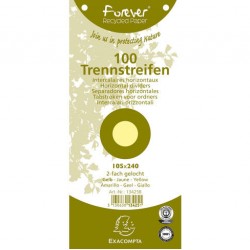SEPARATOARE CARTON 105*240 MM GALBENE EXACOMPTA