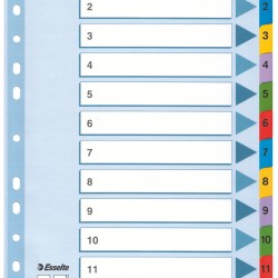 SEPARATOARE INDEX CARTON 1-12 MYLAR ESSELTE