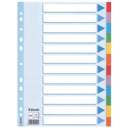 SEPARATOARE INDEX CARTON 12 COLI STANDARD ESSELTE