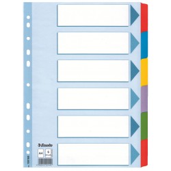 SEPARATOARE INDEX CARTON 6 COLI  MYLAR ESSELTE