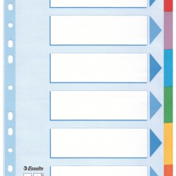 SEPARATOARE INDEX CARTON 6 COLI STANDARD ESSELTE