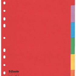 SEPARATOARE INDEX CARTON 6 CULORI ECONOMY ESSELTE