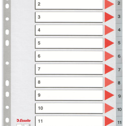 SEPARATOARE INDEX PLASTIC 1-12 ESSELTE