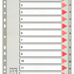 SEPARATOARE INDEX PLASTIC 1-12 MAXI ESSELTE