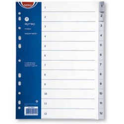 SEPARATOARE INDEX PLASTIC 1-12 NOKI