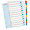 SEPARATOARE INDEX PLASTIC 1-12 REINSCRIPTIBIL ESSELTE