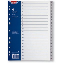 SEPARATOARE INDEX PLASTIC 1-20 NOKI