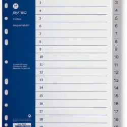 SEPARATOARE INDEX PLASTIC 1-20 NOKI