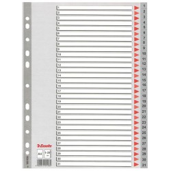 SEPARATOARE INDEX PLASTIC 1-31 ESSELTE