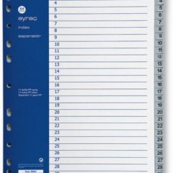 SEPARATOARE INDEX PLASTIC 1-31 NOKI