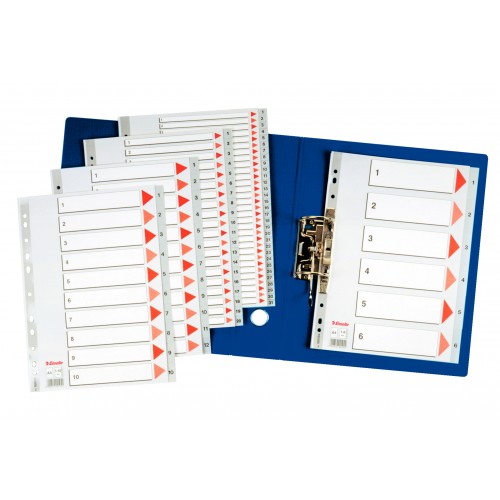 SEPARATOARE INDEX PLASTIC 1-6 ESSELTE