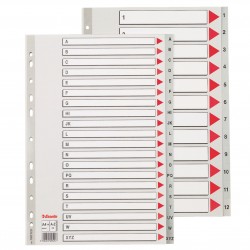 SEPARATOARE INDEX PLASTIC A-Z MAXI ESSELTE