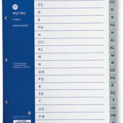 SEPARATOARE INDEX PLASTIC A-Z NOKI