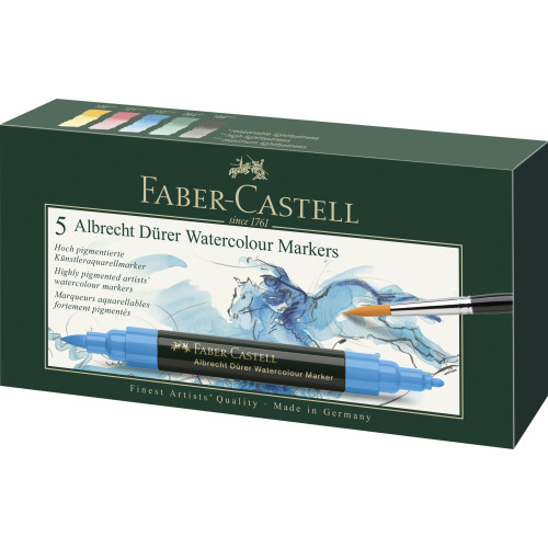 SET 5 MARKERE SOLUBILE A.DURER FABER-CASTELL
