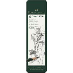 SET 6 BUC CREION GRAFIT CASTELL 9000 FABER-CASTELL