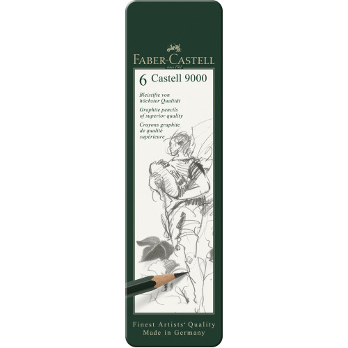 SET 6 BUC CREION GRAFIT CASTELL 9000 FABER-CASTELL