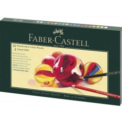 SET CADOU 20CR COLORATE POLYCHROMOS+4 CR GRAFIT CASTELL+ACC F-C