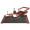 SET DE BIROU DIN LEMN BORDO 7 PIESE