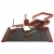 SET DE BIROU DIN LEMN BORDO 7 PIESE