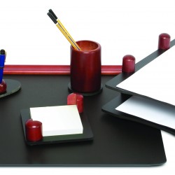SET DE BIROU DIN LEMN MAHON 6 PIESE