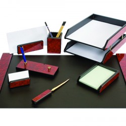 SET DE BIROU DIN LEMN MAHON 8 PIESE