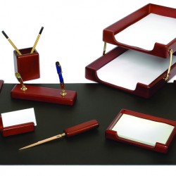 SET DE BIROU DIN LEMN MARO 8 PIESE