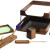 SET DE BIROU DIN LEMN STEJAR 6 PIESE