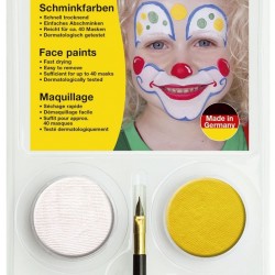 SET PICTURA PENTRU FATA 4 CULORI + PENSULA CLOWN EBERHARD FABER