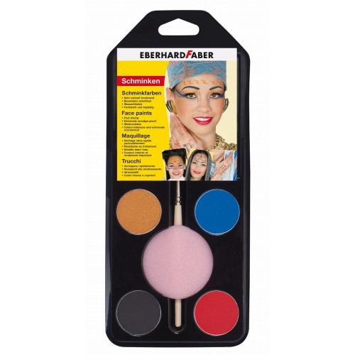 SET PICTURA PENTRU FATA 4 CULORI + PENSULA ORIENTAL EBERHARD FAB