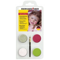 SET PICTURA PENTRU FATA 4 CULORI + PENSULA PRINTESA EBERHARD FAB