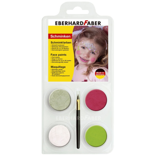 SET PICTURA PENTRU FATA 4 CULORI + PENSULA PRINTESA EBERHARD FAB
