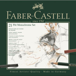SET PITT MONOCHROME 21 BUC FABER-CASTELL