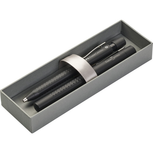 SET STILOU + PIX GRIP 2011 NEGRU FABER-CASTELL