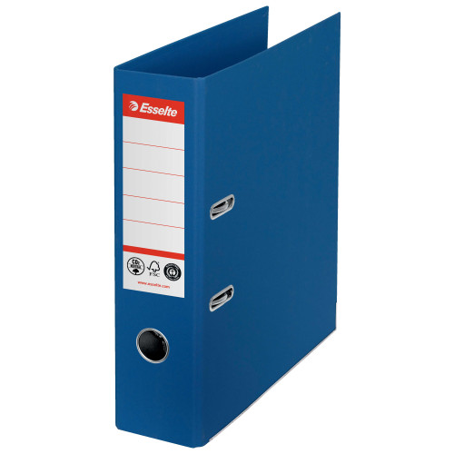 BIBLIORAFT CARTON RECICLAT 7.5CM ALBASTRU NR1 POWER FSC ESSELTE