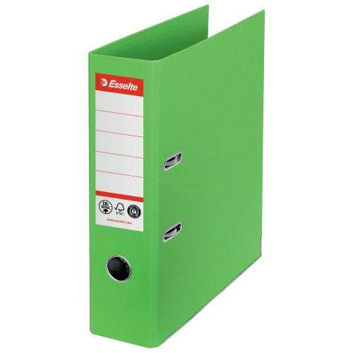 BIBLIORAFT CARTON RECICLAT 7.5CM VERDE NR1 POWER FSC ESSELTE