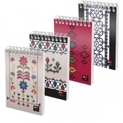 BLOC NOTES SPIRA A6 80F DR ETHNO DIVERSE MODELE PIGNA