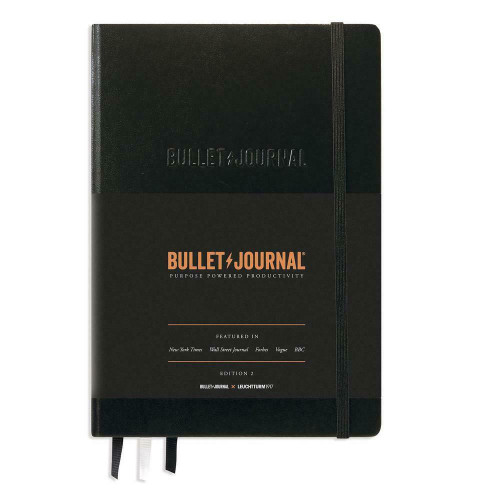 CAIET A5 BULLET JOURNAL ED. 2 COP RIGIDA NEGRU LEUCHTTURM
