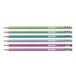 CREION GRAFIT HB CU GUMA METALIC 6/SET KORES