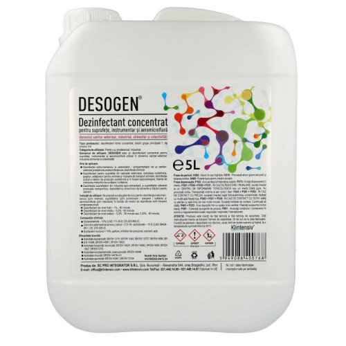 DEZINFECTANT CONCENTRAT IND. ALIM. 5L DESOGEN KLINTENSIV
