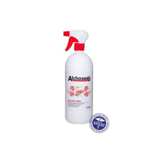 DEZINFECTANT MAINI 1L CU PULVERIZATOR KLINTENSIV ALCHOSEPT (85% ALCOOL)
