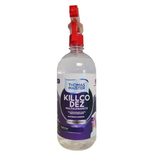 DEZINFECTANT SUPRAFETE 1L KILLCODEZ THOMAS MAISTER (75% ALCOOL)