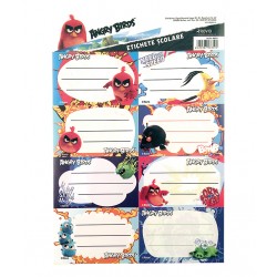 ETICHETE SCOLARE 40/SET ANGRY BIRDS PIGNA