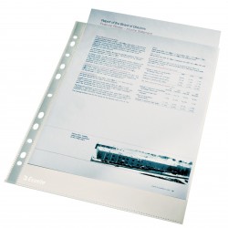 FOLIE PROTECTIE A4 CRISTAL 40 MICRONI 100/TOP ESSELTE