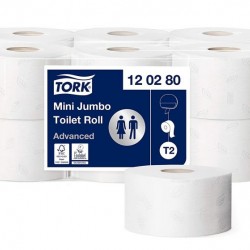 HARTIE IGIENICA MINI JUMBO ALBA 2STR 170M 12/SET TORK