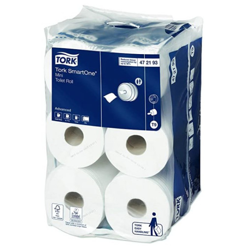 HARTIE IGIENICA SMARTONE MINI JUMBO ALBA 2STR 111.6M 12/SET TORK