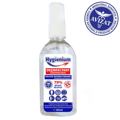 LOTIUNE DEZINFECTANTA MAINI 85ML TIP SPRAY HYGIENIUM