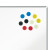 MAGNETI WHITEBOARD 24MM 10/SET NOBO