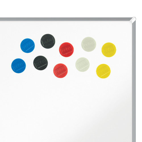 MAGNETI WHITEBOARD 38MM 10/SET NOBO