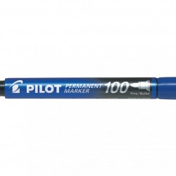 MARKER PERMANENT ALBASTRU VARF ROTUND 3MM 100 PILOT