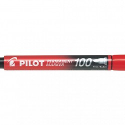 MARKER PERMANENT ROSU VARF ROTUND 3MM 100 PILOT